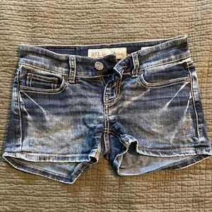 Buckle Denim Shorts